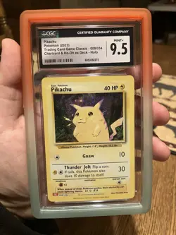 CGC 9.5 Mint+ Pikachu CLC 008/034 TCG Classic Collection Holo Pokemon Card - Image 1