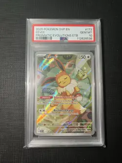 2025 Pokemon Svp En-Sv Black Star Promo Eevee Prismatic Evolutions PSA GEM MT 10 - Image 1
