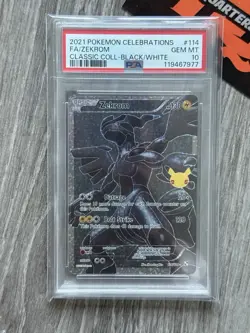 2021 POKEMON SW&SH CELEBRATIONS ZEKROM CLASSIC COLLECTION BLACK/WHITE FA PSA 10 - Image 1