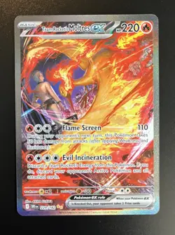 Team Rocket's Moltres EX, 229/182, Destined Rivals, Special Illustration Rare - Image 1
