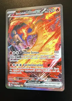 Team Rocket's Moltres EX, 229/182, Destined Rivals, Special Illustration Rare - Image 3