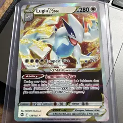 Pokemon Lugia VSTAR 139/195 Swsh12: Sword & Shield-Silver Tempest Holo - Image 3