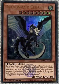 YuGiOh! Dragonmaid Cehrmba BLMM-EN048 Ultra Rare 1st Edition - Image 1