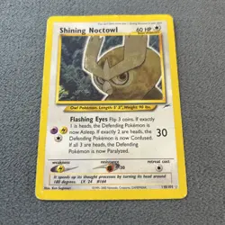 Shining Noctowl 110/105 Holo Rare Pokemon Neo Destiny HP - Image 2