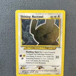 Shining Noctowl 110/105 Holo Rare Pokemon Neo Destiny HP - Image 3
