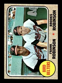 1968 Topps #530 Bird Belters (Frank Robinson / Brooks Robinson) EX - Image 1