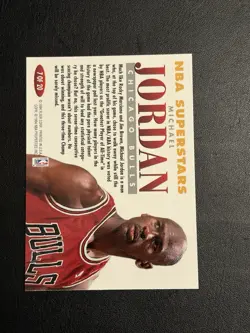 Michael Jordan 1993-94 Fleer NBA Superstars #7 Insert HOF - Image 5