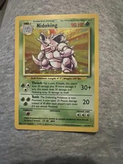 Pokemon TCG Nidoking Base Set 11/102 Holo Unlimited Holo Rare - Image 3