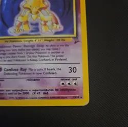 Pokemon TCG Alakazam Base Set 2 1/130 Holo Unlimited Holo Rare - Image 5
