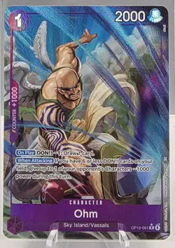 2026 One Piece Adventure On Kami's Island Ohm OP15-061 Alt Art NM English Foil - Image 1