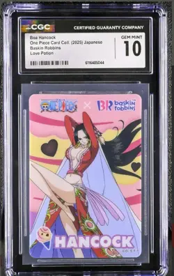 2025 One Piece Baskin Robbins Boa Hancock LOVE POTION..CGC 10 - Image 1