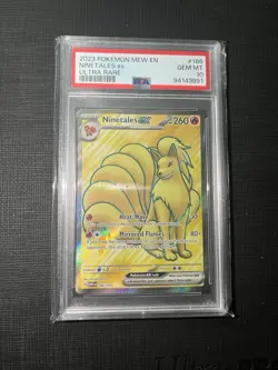2023 Pokemon Mew En-151 Ninetales Ex 186/165 Ultra Rare PSA GEM MT 10 - Image 1