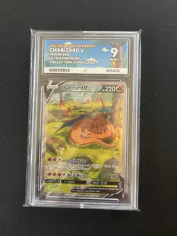 Pokemon TCG Charizard v SWSH260 Promo Card Ace Grading 9 Mint - Image 1