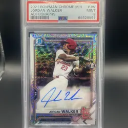 2021 Bowman Chrome - Mega Box Chrome Mojo Autographs Jordan Walker #BCMA-JW RC - Image 1