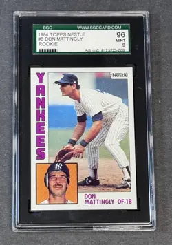1984 Topps Nestle - Don Mattingly #8 (RC) - SGC 9 - Image 1