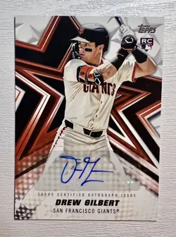 2026 Topps Series 1 Drew Gilbert Stars Auto Rookie RC #BSA-DGI Giants Mint! - Image 1