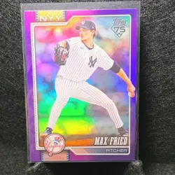 Topps 2026 Series 1 Purple Rainbow Foil Max Fried New York Yankees #270 /250 - Image 1
