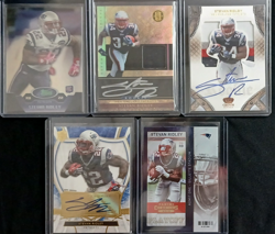 Stevan Ridley 12 Card Rookie, Autograph & Relics Lot New England Patriots (#2) - Image 3