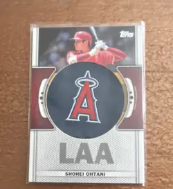2023 Topps Series 1 Shohei Ohtani Team Logo Patch Relic TLP-SO Angels MLB - Image 1