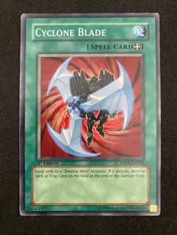 Yugioh Cyclone Blade DP05-EN018 1st Edition Common MP - Image 1