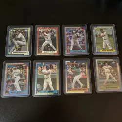 2025 Topps Chrome MOJO Refractor Lot (8 Cards) - Image 1