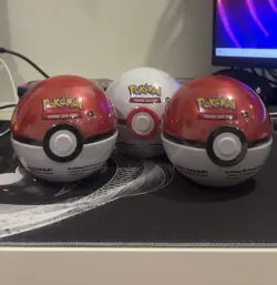 TCG Pokemon Pokeballs Tins Sealed X3 Bundle New Sealed - Image 1