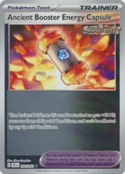 Ancient Booster Energy Capsule - 140/162 Temporal Forces Trainer Holo Card NM - Image 1