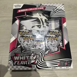 Pokemon TCG Scarlet & Violet White Flare Binder Collection - sealed tear on box - Image 1