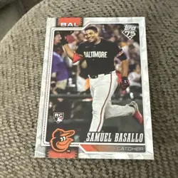 2026 Topps Series 1 Diamante Samuel Basallo #104 Baltimore Orioles 3S - Image 1