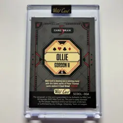 Ollie Gordon Wild Card 5 Card Draw Pro Look White Rookie Auto 1/4 🔥 Dolphins - Image 2