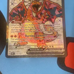 Pokemon TCG Charizard EX 215/197 Full Art Ultra Rare Obsidian Flames Near Mint - Image 2