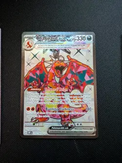 Charizard 215/197 Obsidian Flame Ex-Card NM Full Art Pokemon TCG - Image 1