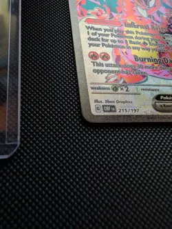 Charizard 215/197 Obsidian Flame Ex-Card NM Full Art Pokemon TCG - Image 5
