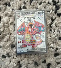 Pokemon TCG Charizard EX Card Obsidian Flames 215/197 - Image 1