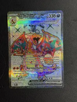 Pokemon TCG Charizard EX Holo Card 215/197 Obsidian Flames Series - Image 1