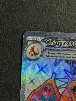 Pokemon TCG Charizard EX Holo Card 215/197 Obsidian Flames Series - Image 2