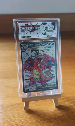 Pokemon TCG Obsidian Flames - Charizard Ex 215/197 - Ace Graded 10 Gem Mint - Image 1