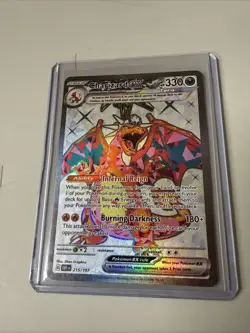 Pokemon TCG Obsidian Flames Charizard EX 215/197 Secret Illustrative Rare - Image 1