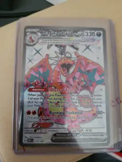 Charizard Ex 215/197 Pokemon Tcg Obsidian Flames - Image 1