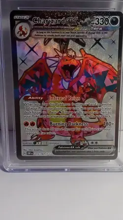 Pokemon CGC 9 Charizard ex Ultra Rare Holo Obsidian Flames 215/197 - Image 4