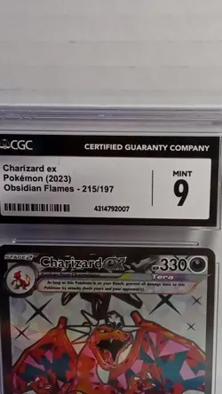 Pokemon CGC 9 Charizard ex Ultra Rare Holo Obsidian Flames 215/197 - Image 5