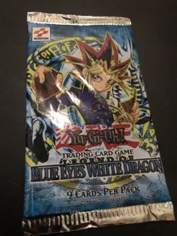 Yugioh Legend of Blue Eyes White Dragon Unlimited Booster Pack sealed! - Image 1