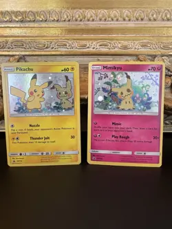 Pikachu Mimikyu Pokemon Promo Card Lot (2) - Image 1