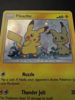 Pikachu Mimikyu Pokemon Promo Card Lot (2) - Image 2