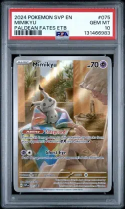 Pokemon Mimikyu 075 Sv: Scarlet & Violet Promo Holo Basic PSA 10 Card 2024 - Image 1