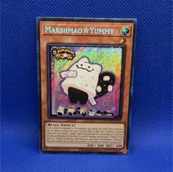 Konami Yu-Gi-Oh! Marshmao☆Yummy Effect Holo 1st Edition DOOD-EN024 800/600 Card - Image 1