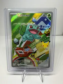 Pokemon Bulbasaur Stamped Holo MEP 80 HP 037 Leech Seed Pokemon TCG Card - Image 1