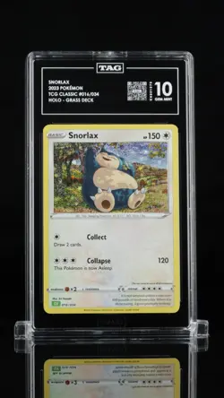 TAG GEM MT 10 - POKEMON CLV-TRADING CARD GAME CLASSIC SNORLAX - Image 1