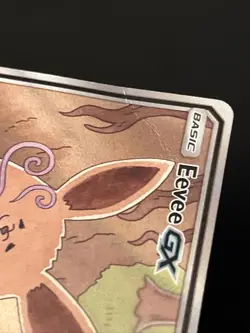 Eevee GX - SM233 - Full Art Promo Black Star Ultra Rare Holo Pokemon Card - DMG - Image 3