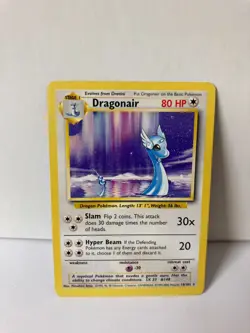 Dragonair 18/102 Base Set (4th Print) NH Rare Pokemon Card WOTC 1999 LP - Image 1